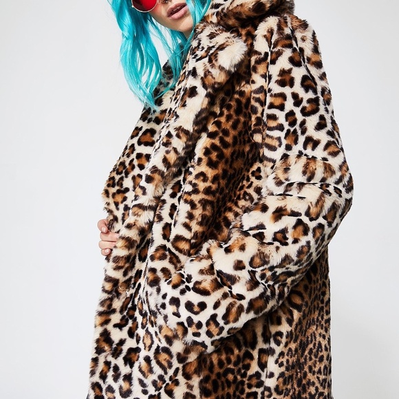 Dolls Kill Jackets & Blazers - Dolls Kill Cheetah Coat: 'Current Mood'